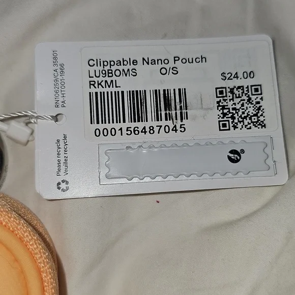 Lululemon NWTS Clippable Nano Pouch!! RKML!! Rare And Sold Out!! - Picture 5 of 10
